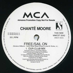 Chanté Moore : Free / Sail On (2x12", Promo)