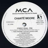 Chanté Moore : Free / Sail On (2x12", Promo)