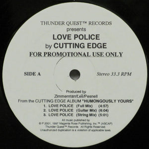 Cutting Edge (3) : Love Police / 1-800-DEAR-GOD (12", Promo)