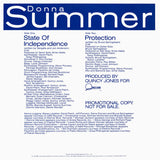 Donna Summer : State Of Independence / Protection (12", Ltd, Promo)