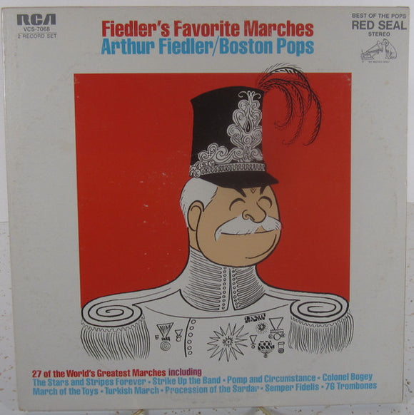 Arthur Fiedler / The Boston Pops Orchestra : Fiedler's Favorite Marches (2xLP, Comp, Dyn)