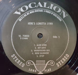 Loretta Lynn : Here's Loretta Lynn (LP, Pin)