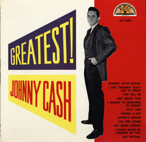 Johnny Cash : Greatest! (LP, Album, Mono)