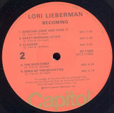 Lori Lieberman : Becoming (LP, Album, Los)